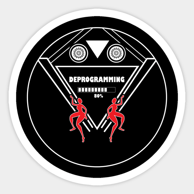 Dapper Deprogramming Sticker by dapperWeirdo